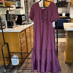 26-3. Ellos Plum Maxi Dress